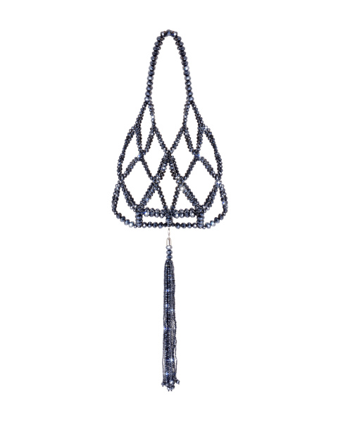 Плетеная сумка из бусин